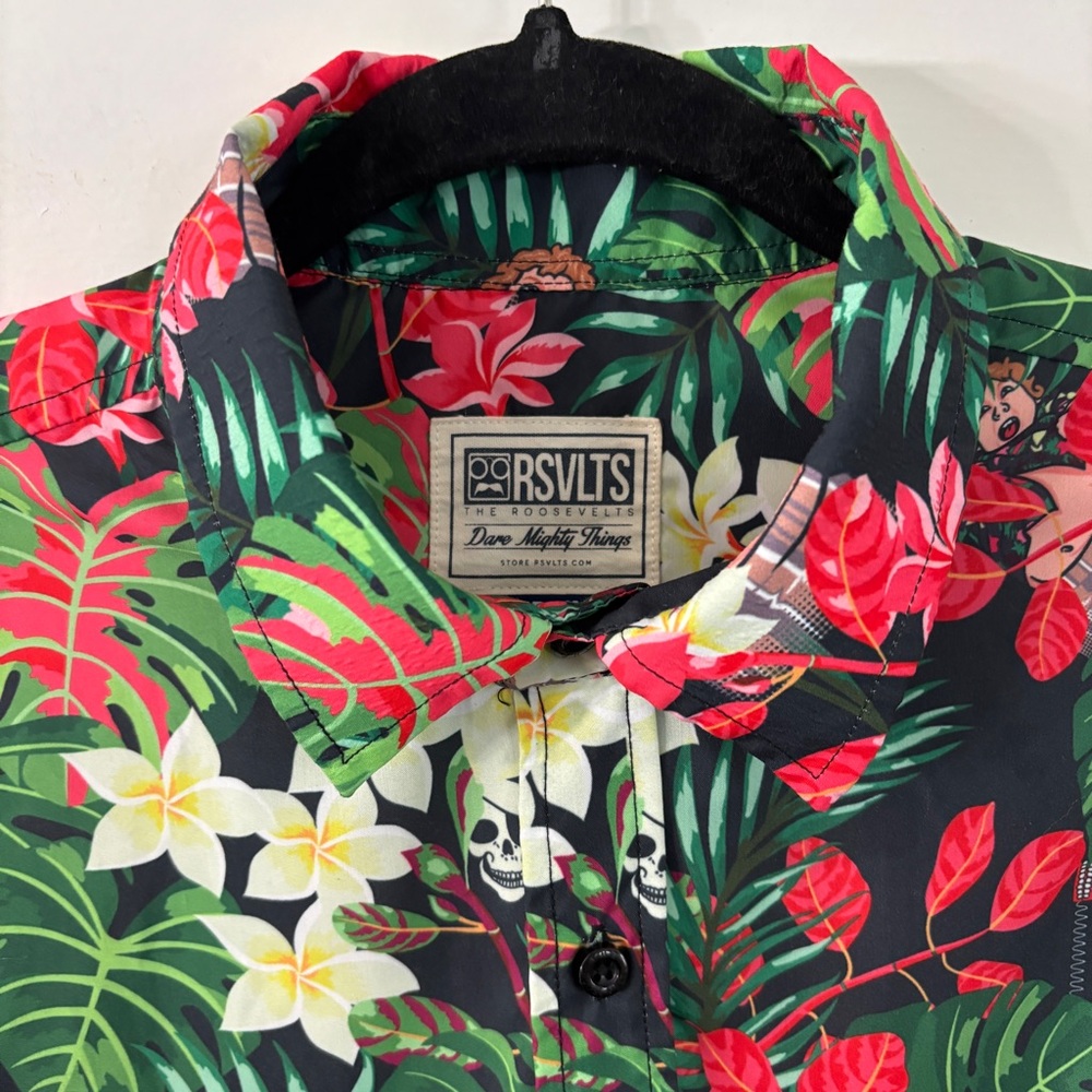 RSVLTS MENs “The Goonies” Truffle Shuffle Hawaiian Shirt - Picture 7 of 14